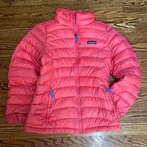 Girls coral Patagonia puffer/ size 14 EXCELLENT condition